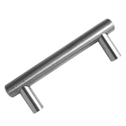 Bar Pull Cabinet Handle Brushed Nickel Solid Steel