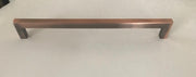 Antique Copper Square Bar Pull Cabinet Handle - Sizes 4" to 24" - (1/2" Thickness)