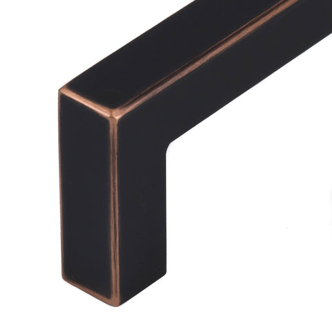 Celeste Square Bar Pull Cabinet Handle Oil-Rubbed Bronze Stainless Steel 12mm, 24"