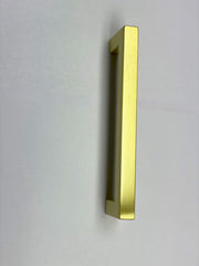Matte Gold Square Bar Pull Cabinet Handle - Sizes 4" to 24" - (1/2" Thickness) Celeste Designs
