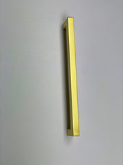 Matte Gold Square Bar Pull Cabinet Handle - Sizes 4" to 24" - (1/2" Thickness) Celeste Designs