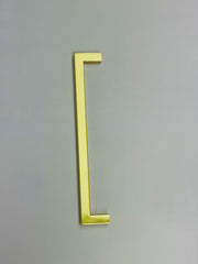 Matte Gold Square Bar Pull Cabinet Handle - Sizes 4" to 24" - (1/2" Thickness) Celeste Designs