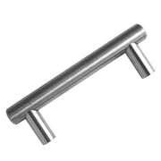 Bar Pull Cabinet Handle Brushed Nickel Solid Steel