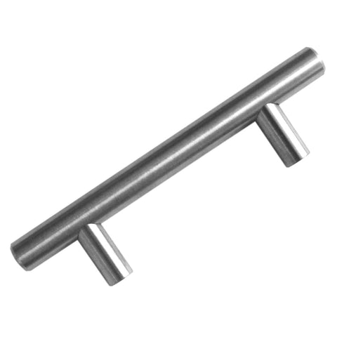 Bar Pull Cabinet Handle Brushed Nickel Solid Steel