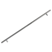 Bar Pull Cabinet Handle Brushed Nickel Solid Steel