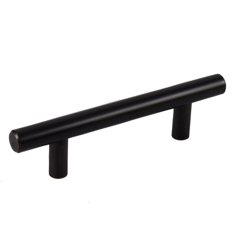 Bar Pull Cabinet Handle Oil-Rubbed Bronze Solid Steel