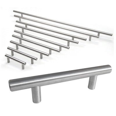 Celeste Bar Pull Cabinet Handle Brushed Nickel Stainless Steel 12mm, 36" x 44"