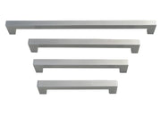 Panel Ready Refrigerator Appliance Pull Brushed Nickel Square Bar Pull Handle - Sizes 8" to 18"