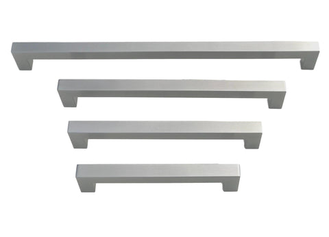 Panel Ready Refrigerator Appliance Pull Brushed Nickel Square Bar Pull Handle - Sizes 8" to 18" (SALE DISCOUNT 20% OFF IN ALL OUR PRODUCTS)