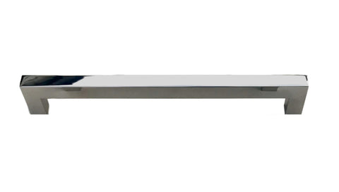 Panel-ready refrigerator handles polished chrome finish