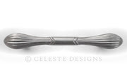 Celeste Ocean Wave Pull Cabinet Handle Brushed Nickel Solid Zinc
