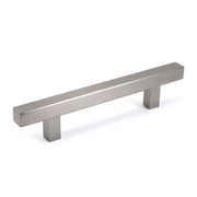 Pi Square Bar Pull Cabinet Handle Brushed Nickel Stainless Celeste Designs