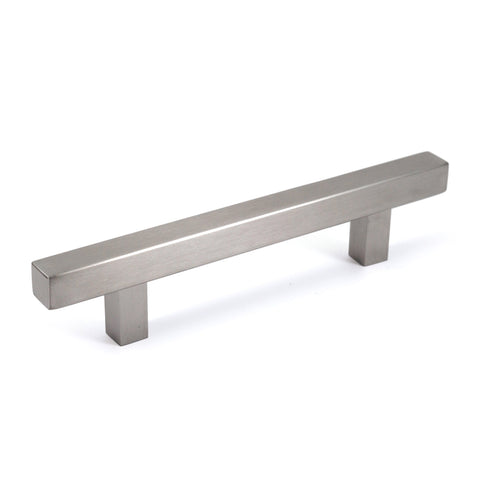 Pi Square Bar Pull Cabinet Handle Brushed Nickel Stainless Celeste Designs