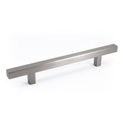 Pi Square Bar Pull Cabinet Handle Brushed Nickel Stainless Celeste Designs