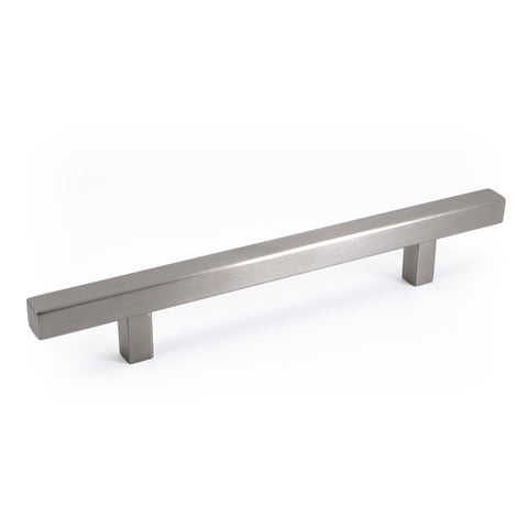 Pi Square Bar Pull Cabinet Handle Brushed Nickel Stainless Celeste Designs