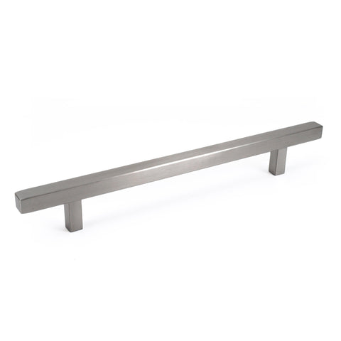 Pi Square Bar Pull Cabinet Handle Brushed Nickel Stainless Celeste Designs