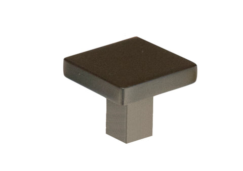 Square Modern Cabinet Knob Solid Zinc