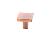 Square Modern Cabinet Knob Solid Zinc