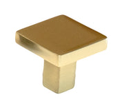Square Modern Cabinet Knob Solid Zinc