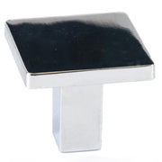Square Modern Cabinet Knob Solid Zinc