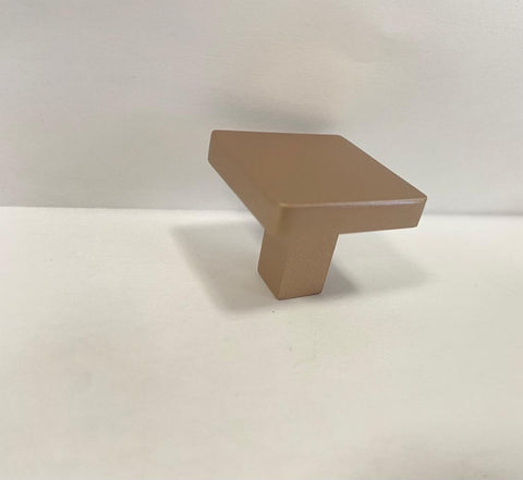 Square Modern Cabinet Knob Solid Zinc