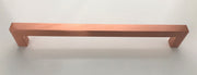 Copper Square Bar Pull Cabinet Handle - Sizes 4" to 24" - (1/2" Thickness)