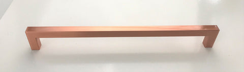 Copper Square Bar Pull Cabinet Handle - Sizes 4" to 24" - (1/2" Thickness)