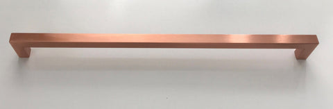 Copper Square Bar Pull Cabinet Handle - Sizes 4" to 24" - (1/2" Thickness)