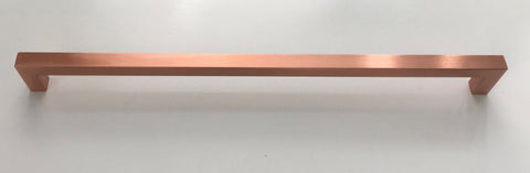 Copper Square Bar Pull Cabinet Handle - Sizes 4" to 24" - (1/2" Thickness)