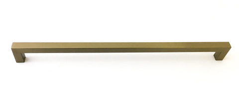 Gold Champagne Square Bar Pull Cabinet Handle - Sizes 4" to 24" (1/2" Thickness)