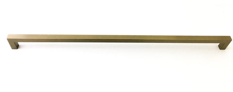 Gold Champagne Square Bar Pull Cabinet Handle - Sizes 4" to 24" (1/2" Thickness)