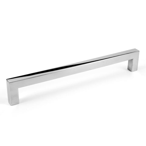 SALE LOTS - Square Bar Pull Cabinet Handle Glossy - Lot 10 -20 - 50 -100