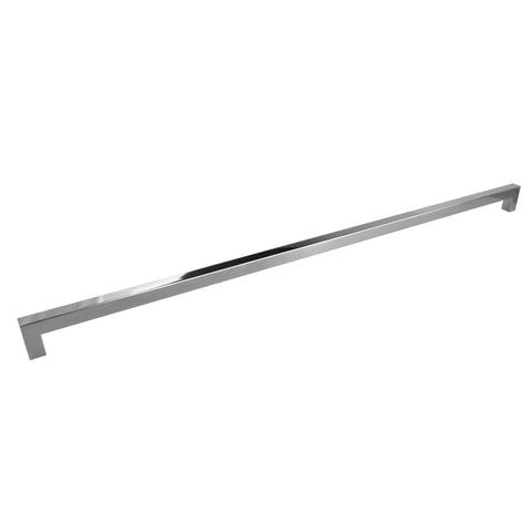 Glossy Square Bar Pull Cabinet Handle - Sizes 4" to 24" - (5/8" Thickness)