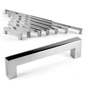 Celeste Square Bar Pull Cabinet Handle Polished Chrome Stainless Steel 14mm, 24"