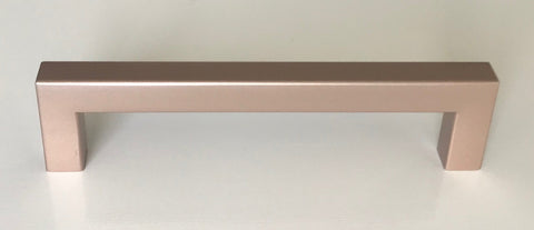 Rose Gold Square Bar Pull Cabinet Handle - Sizes 4" to 24" - (1/2" Thickness) 17.75" Hole Spacing Rose Gold Square Bar Pull Cabinet Handle - Sizes 4" to 24" - (1/2" Thickness) 17.75" Hole Spacing