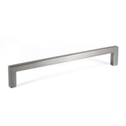 Brushed Nickel Zinc Square Bar Pull Cabinet Handle - Sizes 5" to 12.5" - (3/8" Thickness) (SALE DISCOUNT 20% OFF IN ALL OUR PRODUCTS)