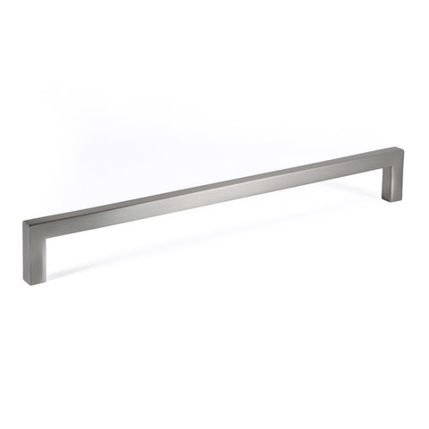 Brushed Nickel Zinc Square Bar Pull Cabinet Handle - Sizes 5" to 12.5" - (3/8" Thickness) (SALE DISCOUNT 20% OFF IN ALL OUR PRODUCTS)