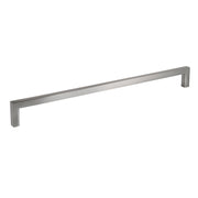 Brushed Nickel Zinc Square Bar Pull Cabinet Handle - Sizes 5" to 12.5" - (3/8" Thickness)