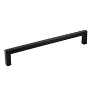 Oil Rubbed Bronze Zinc Square Bar Pull Cabinet Handle - Sizes 5" to 12.5" - (3/8" Thickness) Celeste Designs