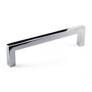 Celeste Square Bar Pull Cabinet Handle Polished Chrome Solid Zinc 9mm, 12.6"