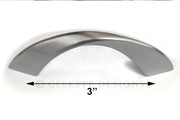Twister Cabinet Pull Handle Brushed Nickel Solid Zinc
