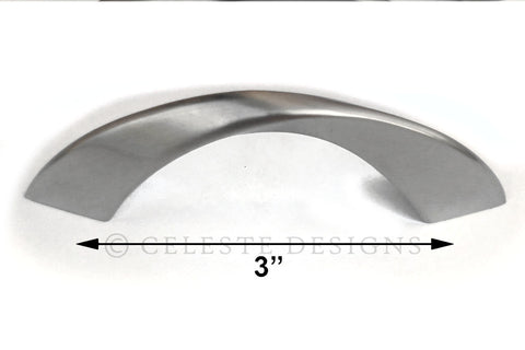 Twister Cabinet Pull Handle Brushed Nickel Solid Zinc