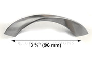Twister Cabinet Pull Handle Brushed Nickel Solid Zinc