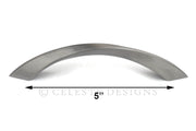 Twister Cabinet Pull Handle Brushed Nickel Solid Zinc