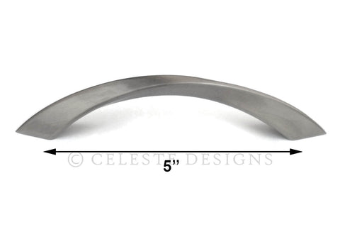 Twister Cabinet Pull Handle Brushed Nickel Solid Zinc