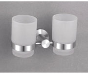 Alpha BN - Tumbler Holder - Double - Brushed Nickel