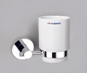 Alpha PC Tumbler Holder - Single - Polished Chrome