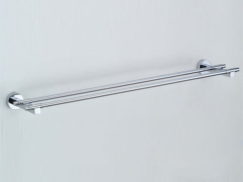 Omega Towel Bar - Double - 22-Inch - Polished Chrome Celeste Designs