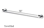 Star Towel Bar - 18-Inch