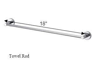 Star Towel Bar - 18-Inch